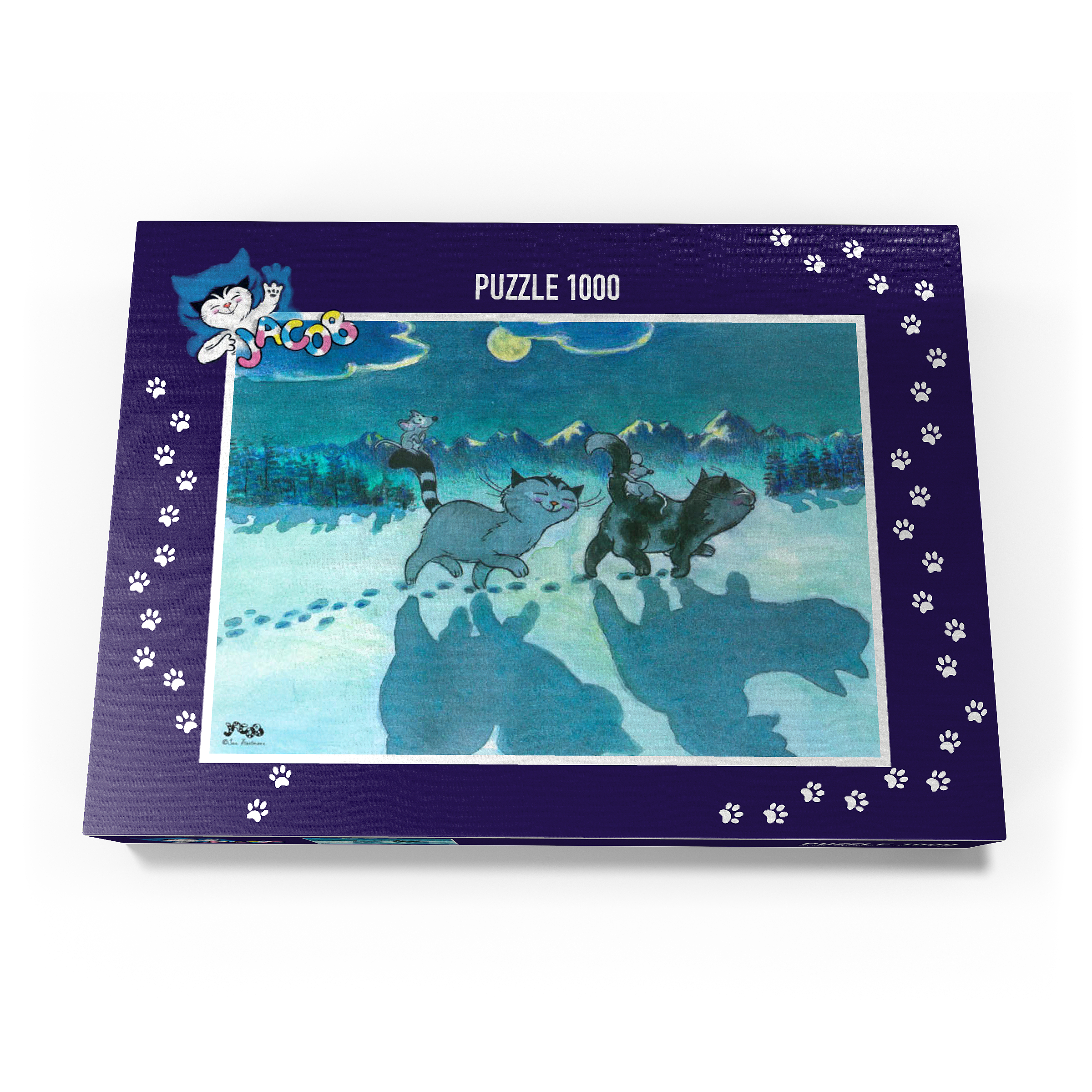 Puzzle Jacob -  All cats are grey by night!