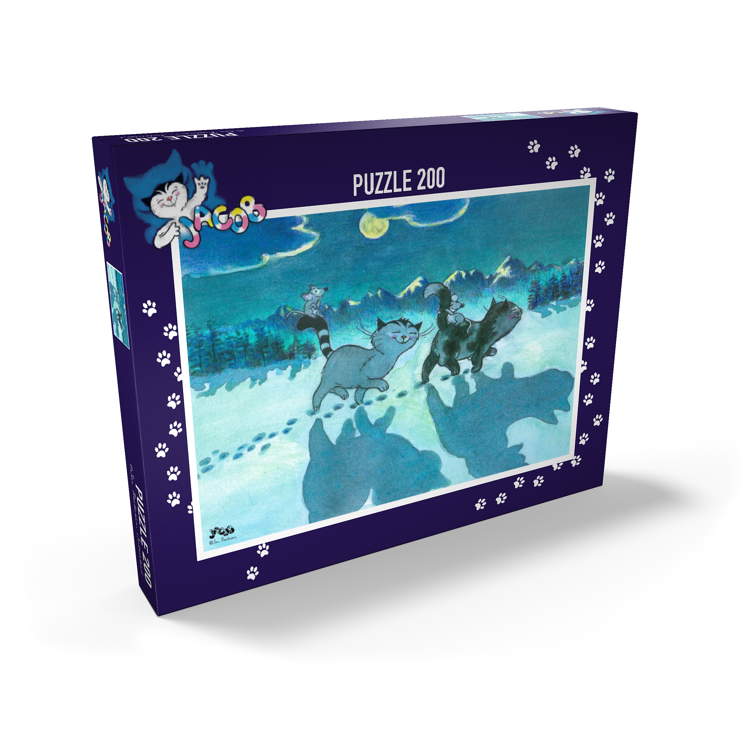 Puzzle Jacob - Bei Nacht sind alle Katzen grau!