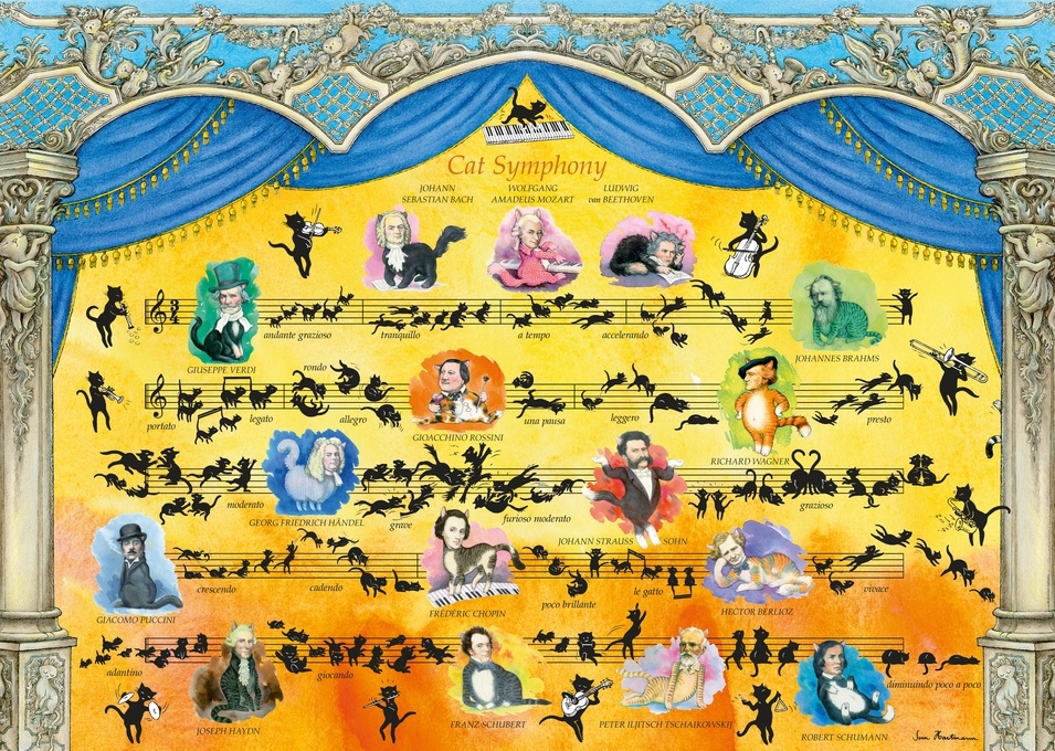 Puzzle CAT SYMPHONY 2000 Teile