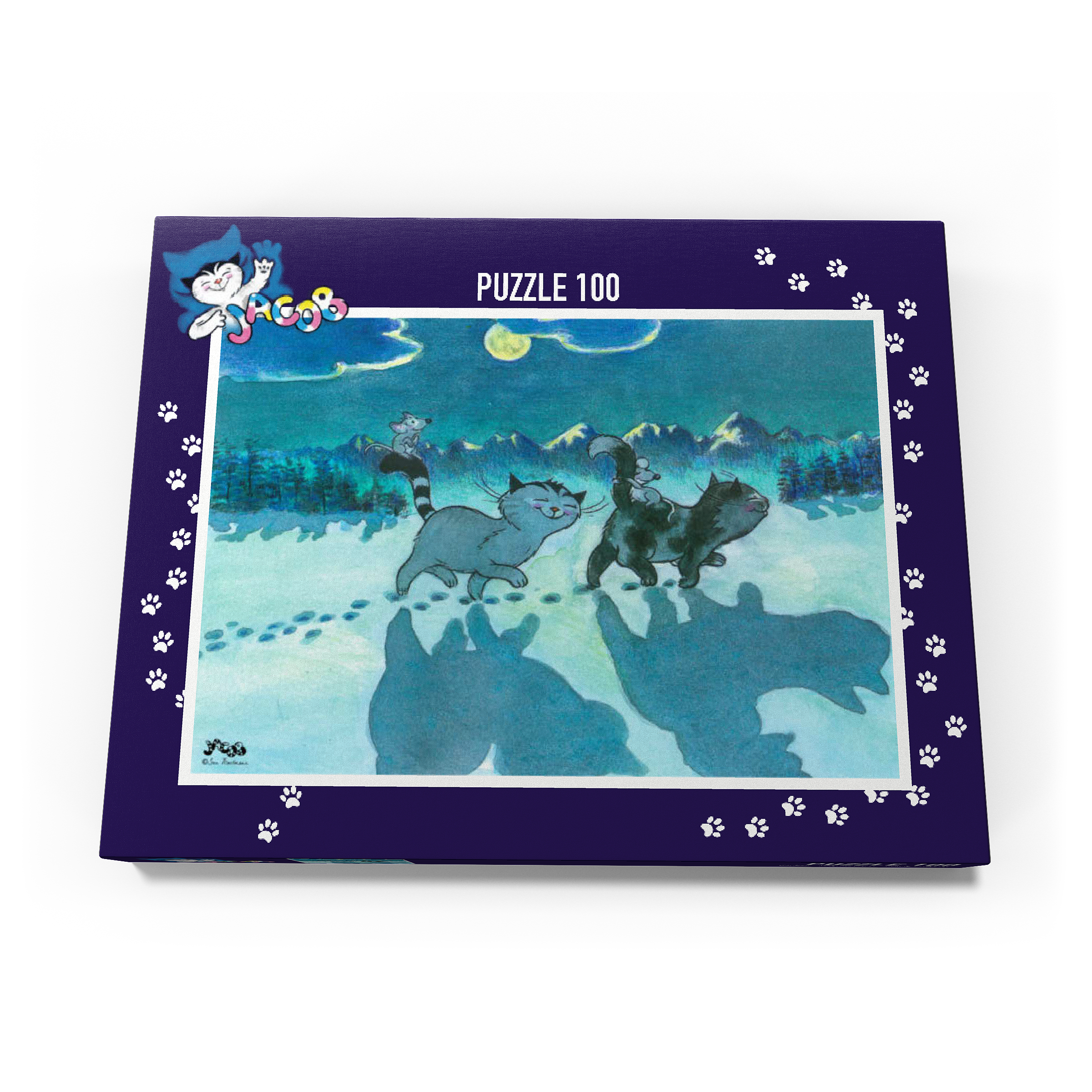 Puzzle Jacob - Bei Nacht sind alle Katzen grau!