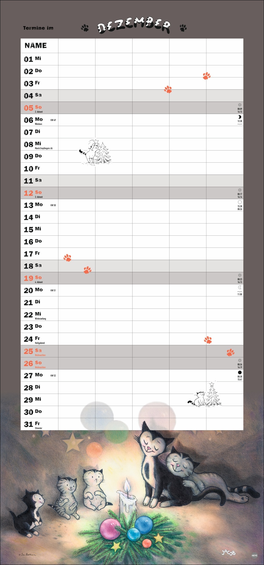 Jacob Family Planner 2027