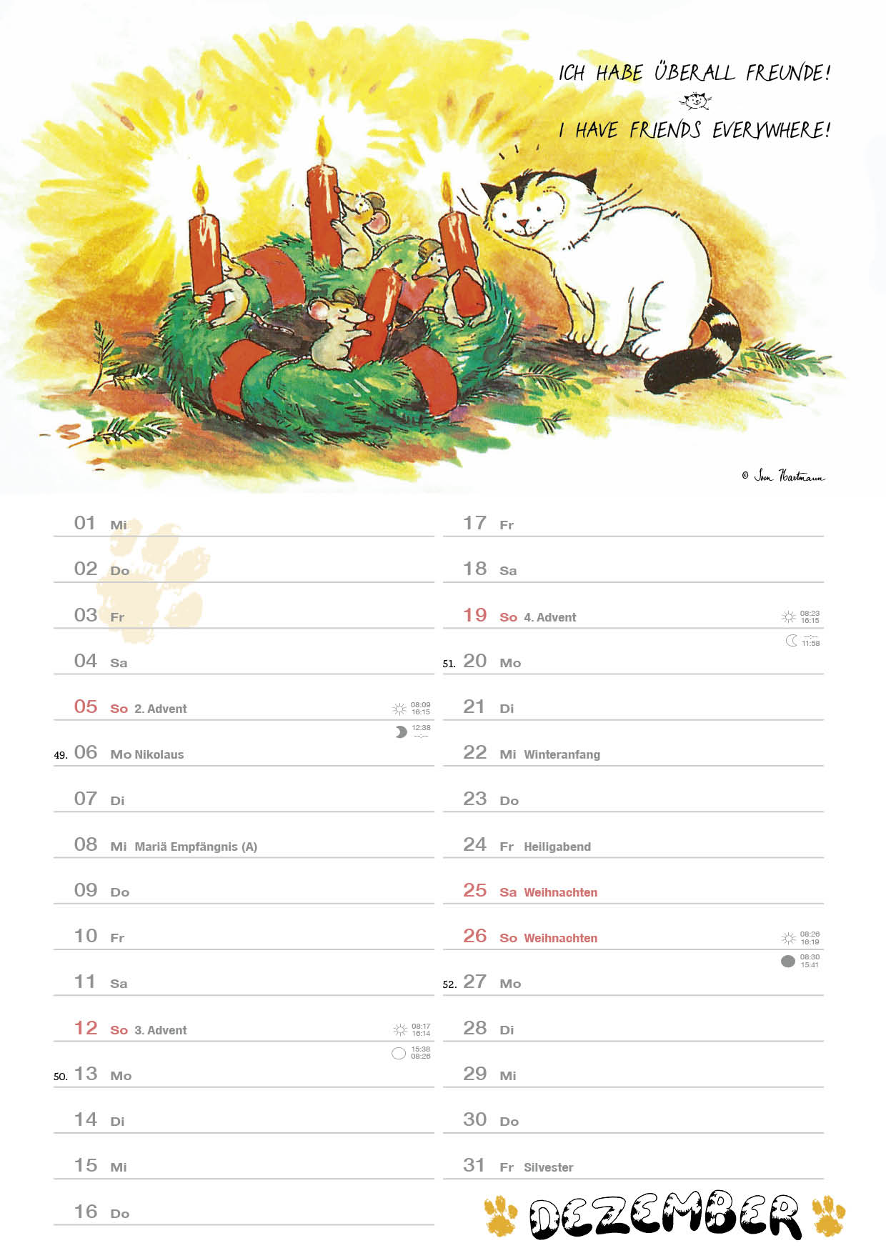 Kalender Jacob Kleine Katzenweisheiten 2027