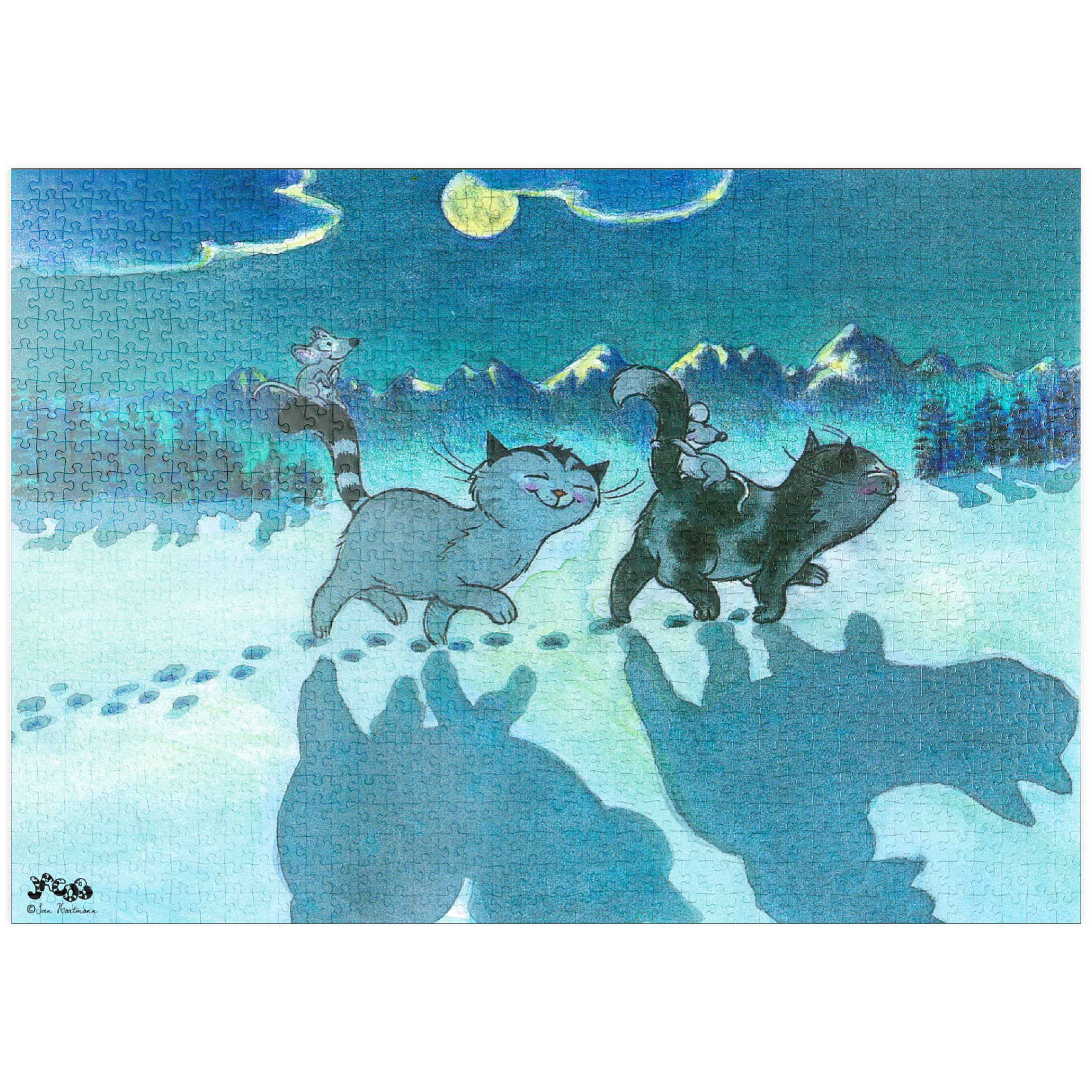 Puzzle Jacob -  All cats are grey by night!