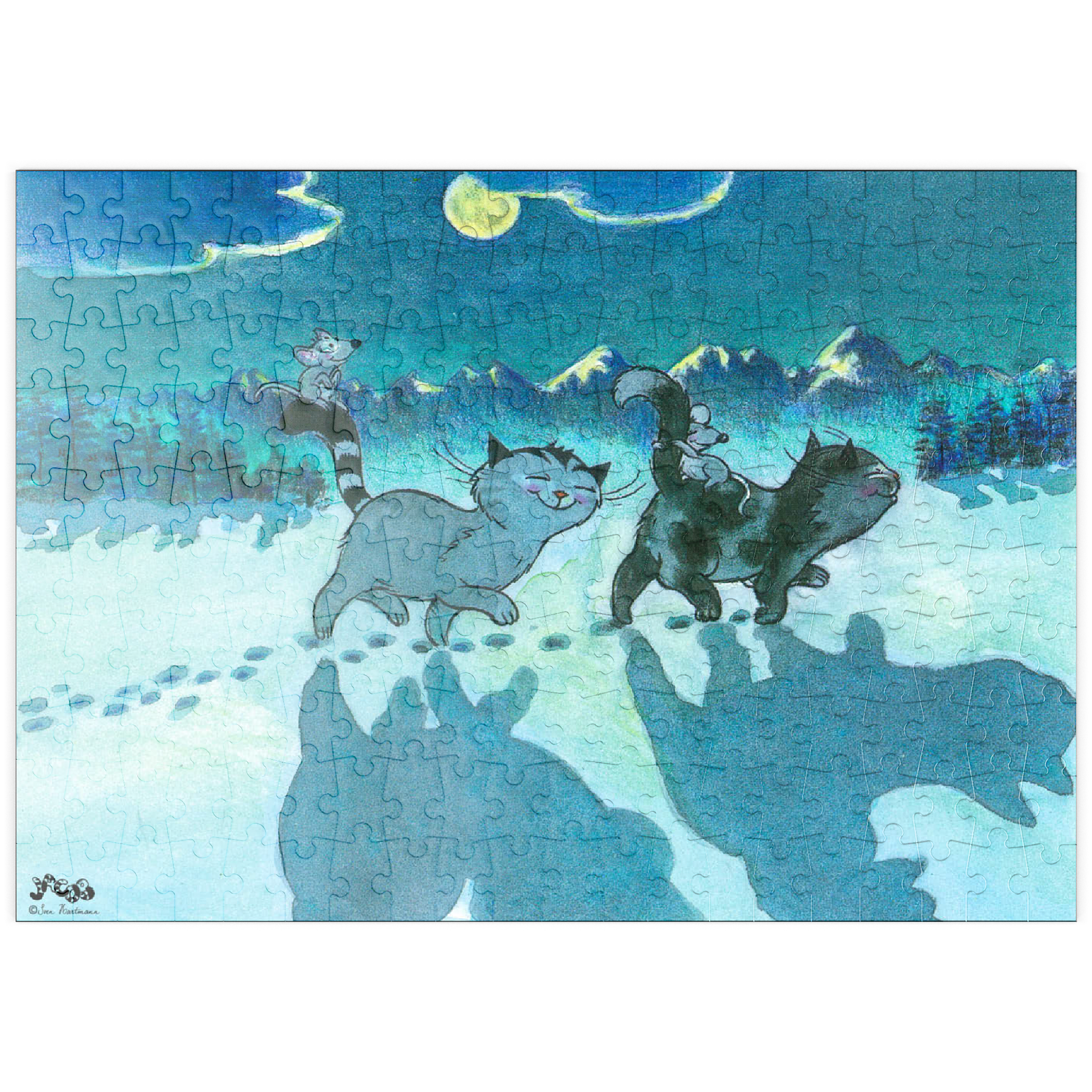 Puzzle Jacob - Bei Nacht sind alle Katzen grau!