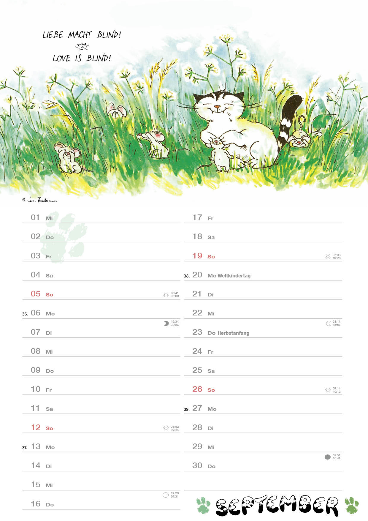 Kalender Jacob Kleine Katzenweisheiten 2027