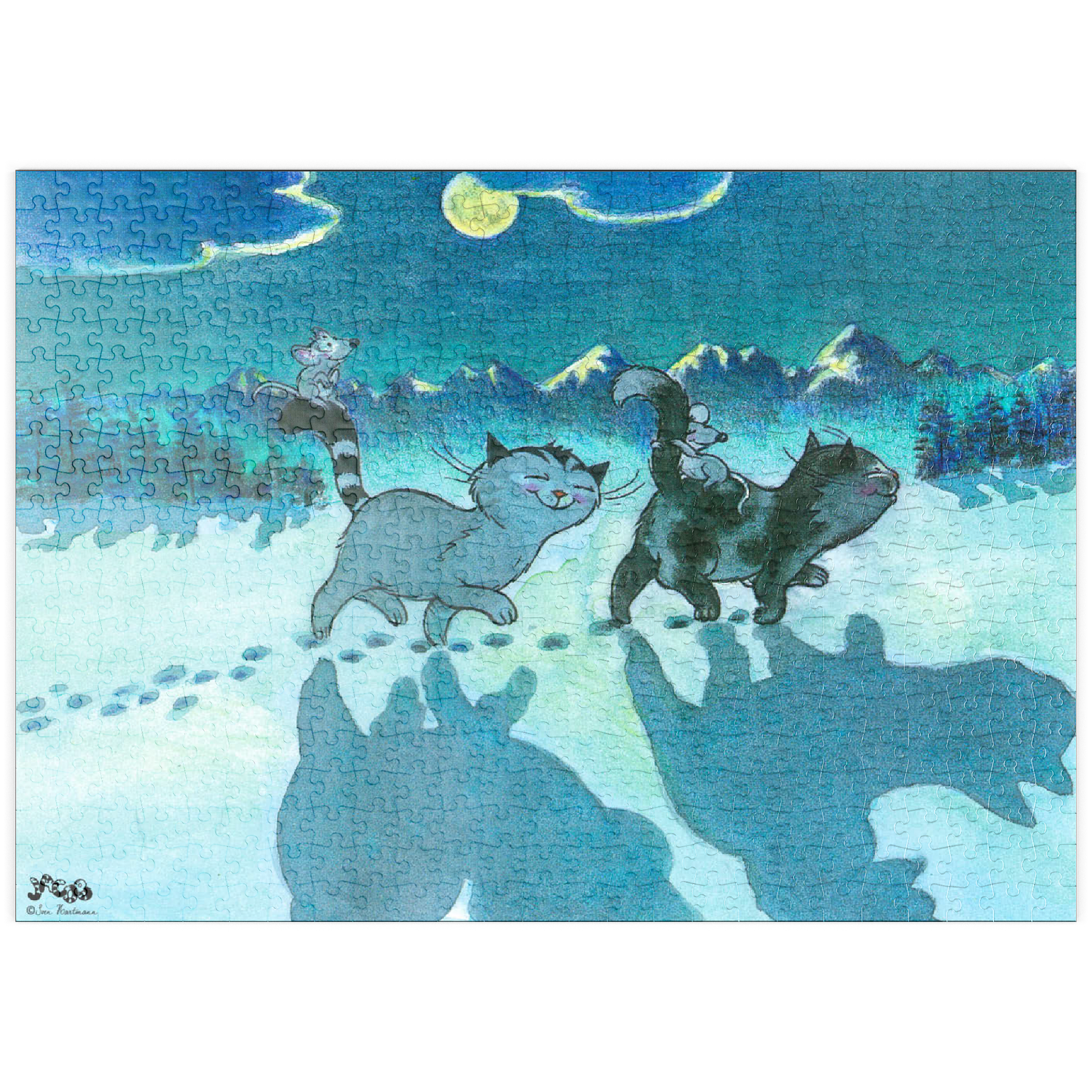 Puzzle Jacob -  All cats are grey by night!
