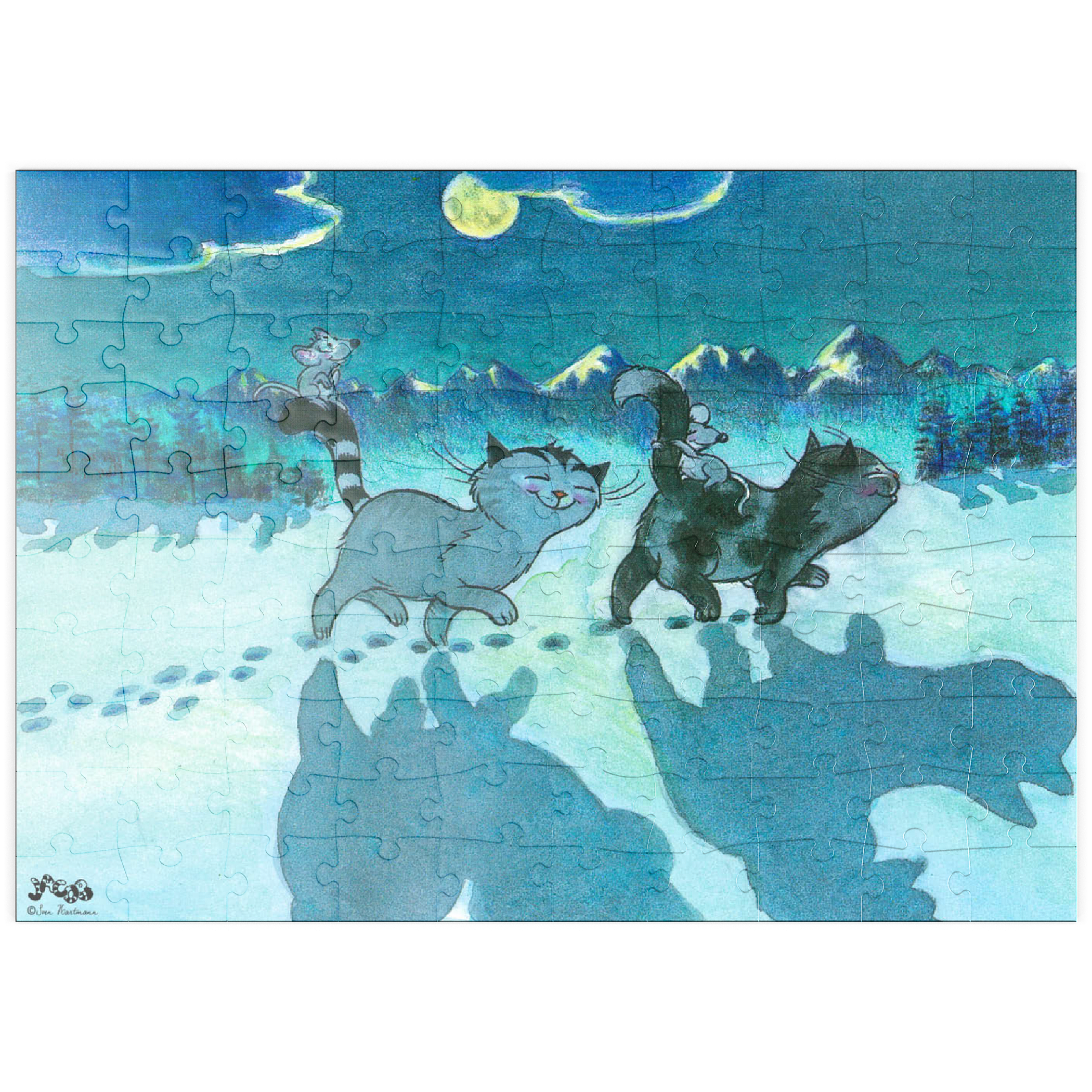Puzzle Jacob - Bei Nacht sind alle Katzen grau!