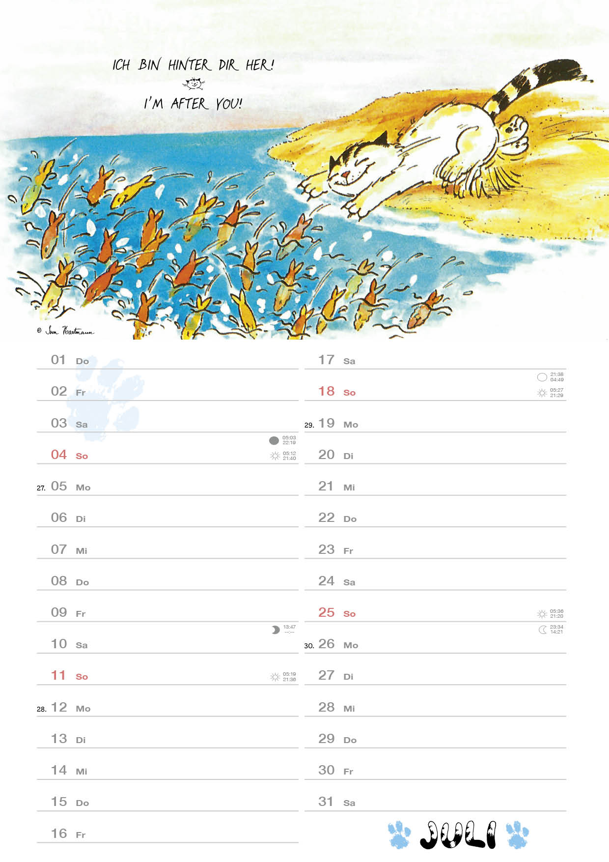 Kalender Jacob Kleine Katzenweisheiten 2027